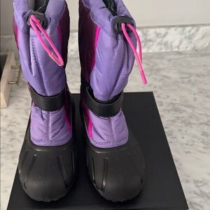 Sorel Kids' Purple and Black Snow Boots